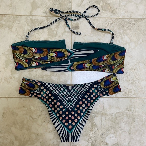 Mara Hoffman Green Peacock Bikini - Picture 3 of 9